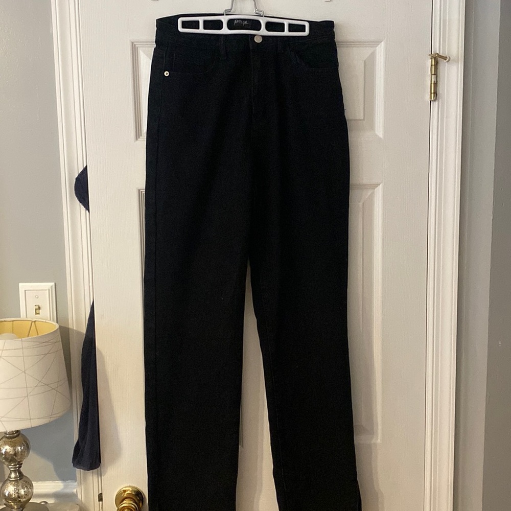 Nasty Gal Women’s Black Straight-leg Jeans